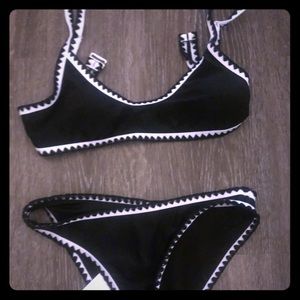 Black & White crochet bikini